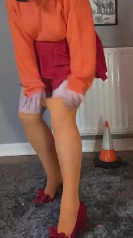 cute heels innocent knee high socks legs onlyfans thighs tiktok voyeur gif