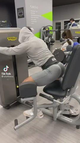 Big Ass Bubble Butt Gay Gym Jock Spandex TikTok Workout gif