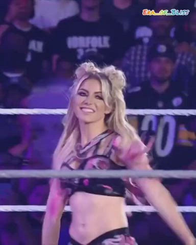 Big Tits Blonde Solo Wrestling gif