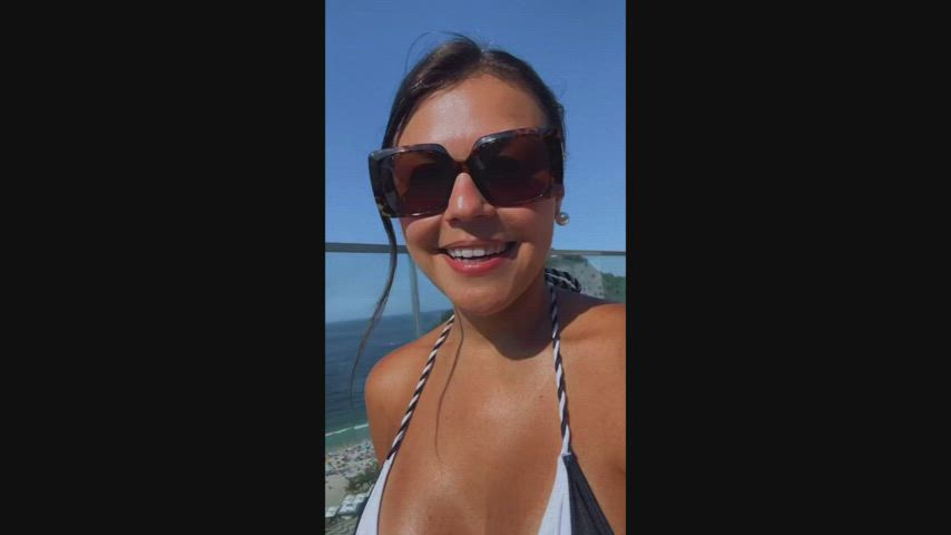 big tits bikini brazilian celebrity cleavage tanned gif