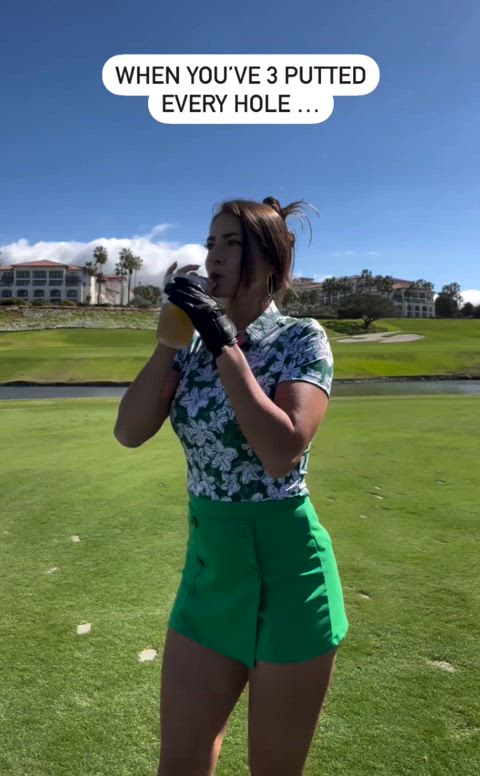 It'd be fun to be paired up with her on the course