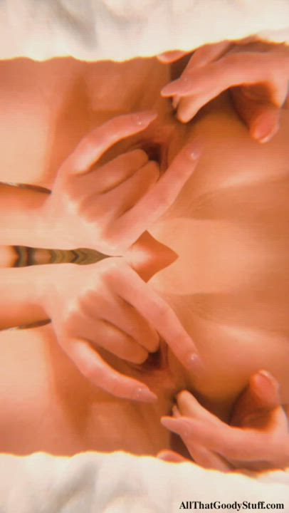 Fingering Masturbating Mirror gif