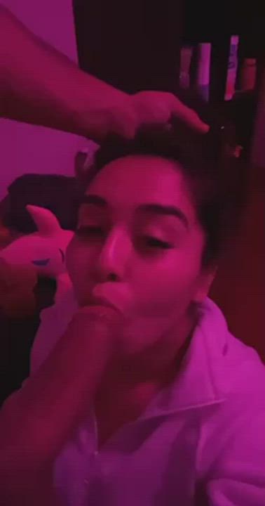 Big Dick Blowjob Spit gif