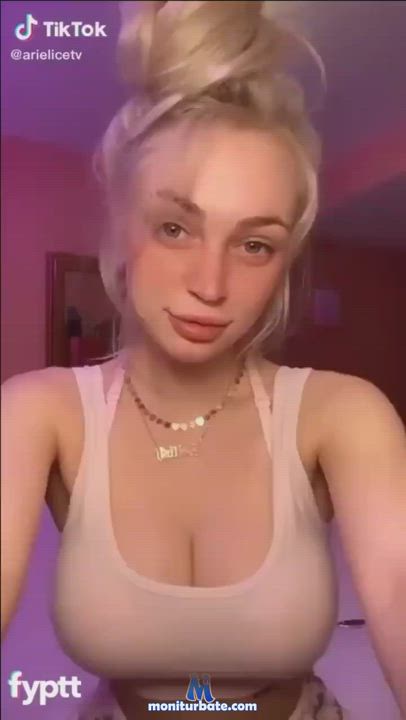 Babe Blonde Cute Small Tits TikTok gif