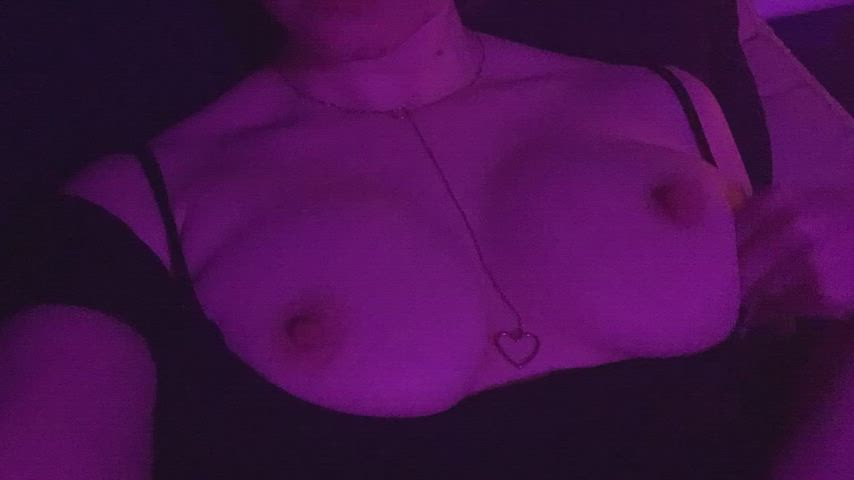 playing with my own tits, sigh
