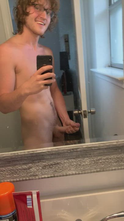 College Jerk Off Solo gif