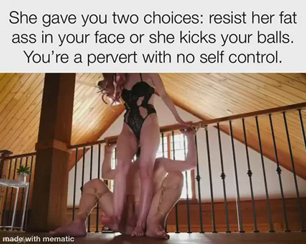 bdsm caption femdom gif