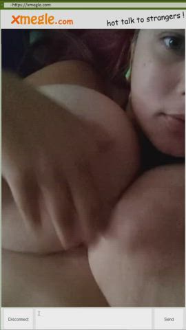 amateur boobs huge tits solo webcam gif