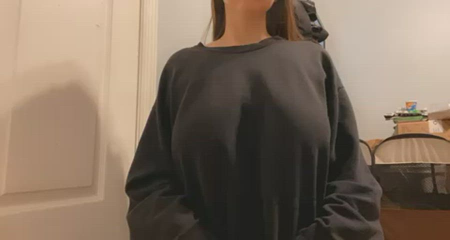 big shirt but even bigger tits [oc]