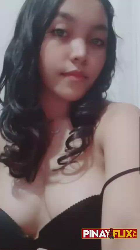 amateur asian big tits boobs cute tiktok tits gif