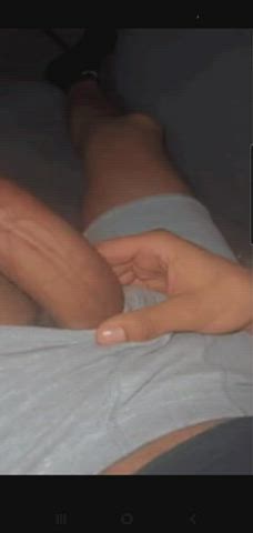 amateur bbc big dick cock masturbating gif