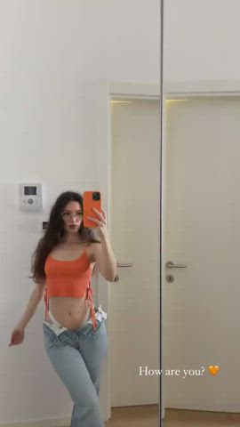 body selfie tits gif