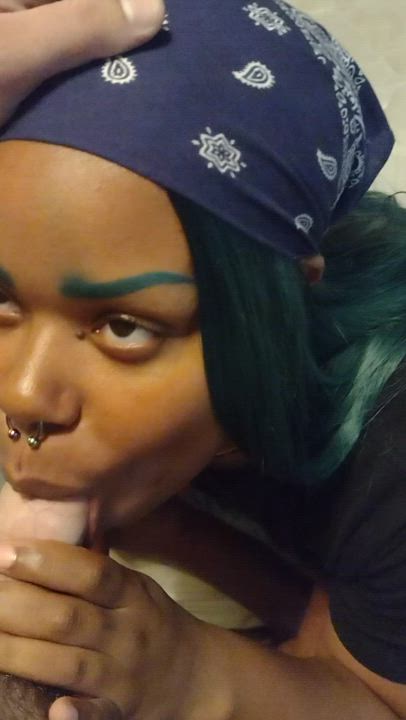 Alt BWC Big Ass Deepthroat Ebony Face Fuck Goth Interracial gif