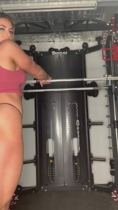 Blonde Fitness Solo gif