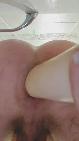anal play dildo fisting gape gaping stretching gif