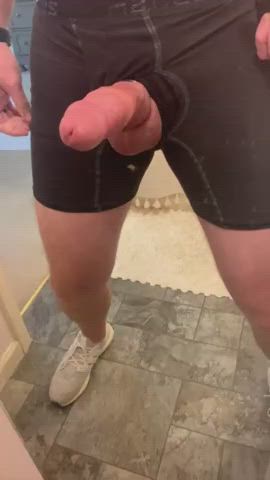 cum cumshot jerk off male masturbation masturbating mirror solo gif