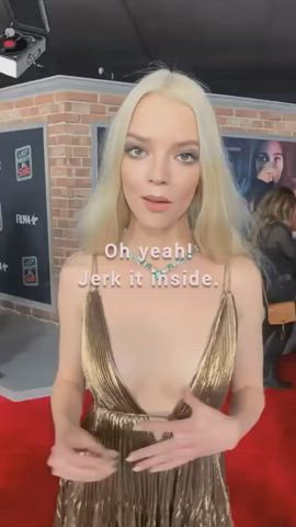 blonde celebrity eye contact joi moaning gif