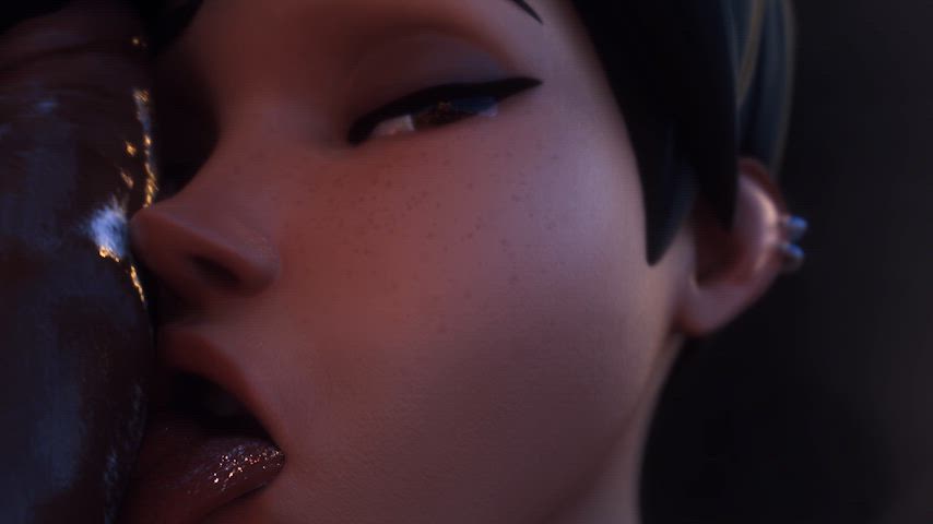 animation blowjob cartoon nsfw rule34 sfm blowjobs face-fucking overwatch-porn rule-34