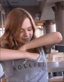 cute flashing public gif