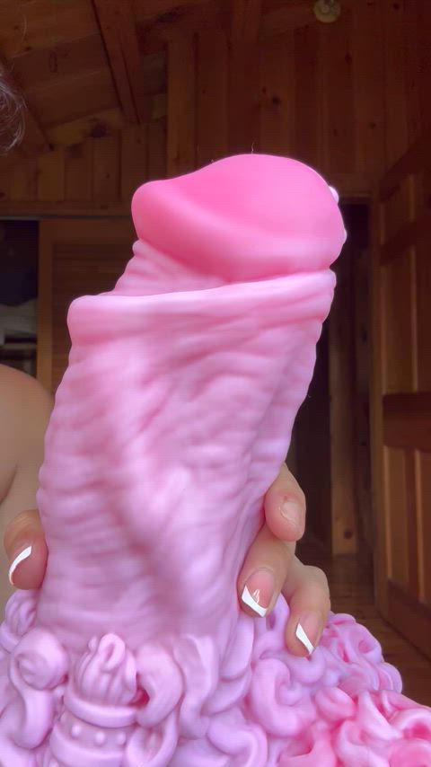 huge dildo stretched stretching gif