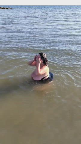 big tits bikini jiggling gif