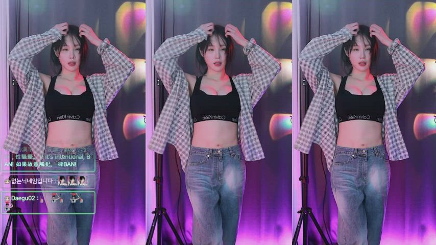 asian big tits dancing korean gif