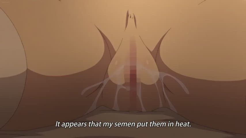 Boosting their mana (Isekai Harem Monogatari ep1)