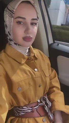 clothed hijab solo gif