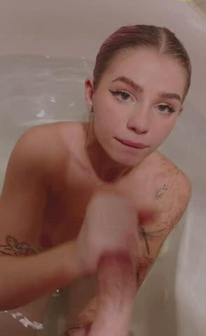 Cum Cumshot Facial Handjob POV Teen gif