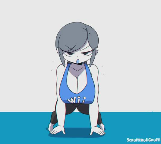 Animation Big Tits Workout gif