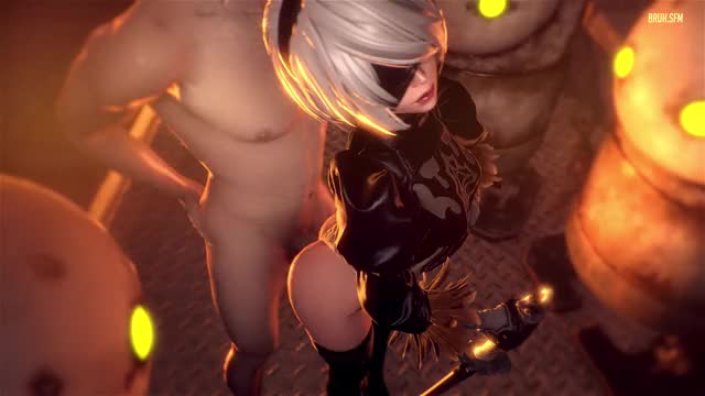 YoRHa 2B, From Behind, White