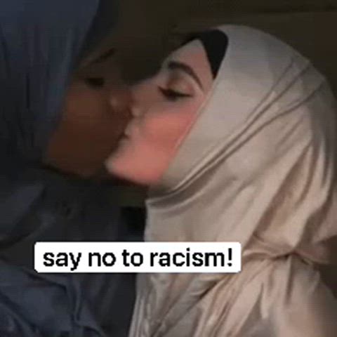 hijab interracial kissing muslim gif