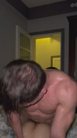 anal bodybuilder gay muscles rough gif
