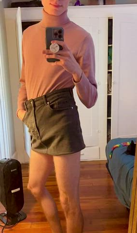 First time wearing a skirt… I loved it!
