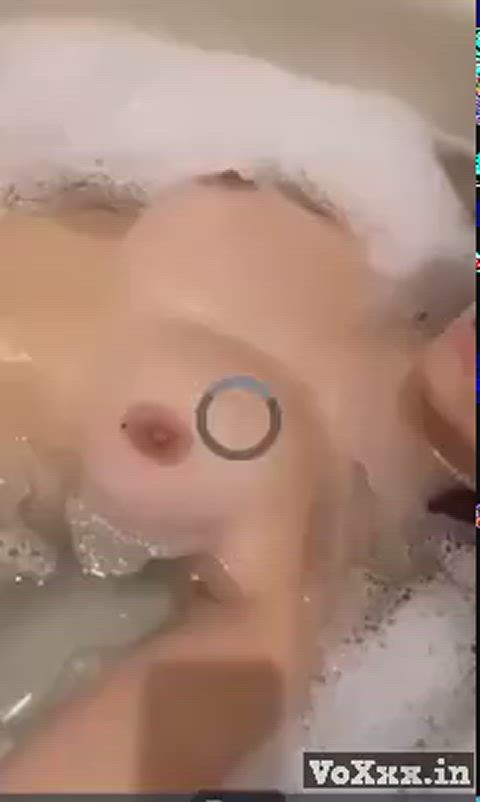 amateur bath bathroom bathtub homemade selfie teen tits gif