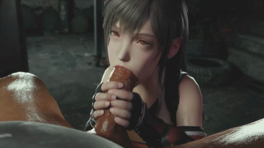 3d animation tifa lockhart gif