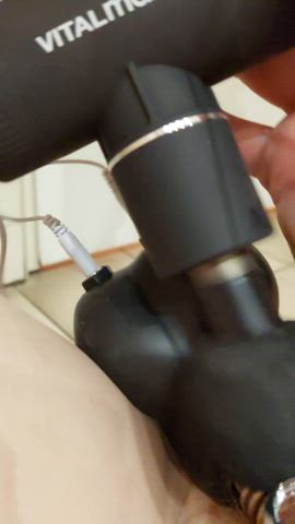 bdsm chastity forced nipple clamps vibrator gif
