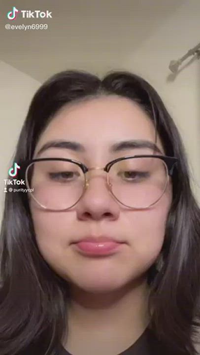 Cum Cum In Mouth Cute Glasses Teen gif