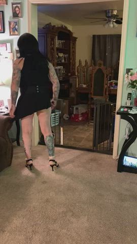 crossdressing little dick sissy gif