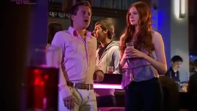 Grinding on Karen Gillan (from The Kevin Bishop Show)