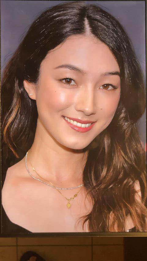 cumshot cum cute asian facial tribute celebrity actress gif