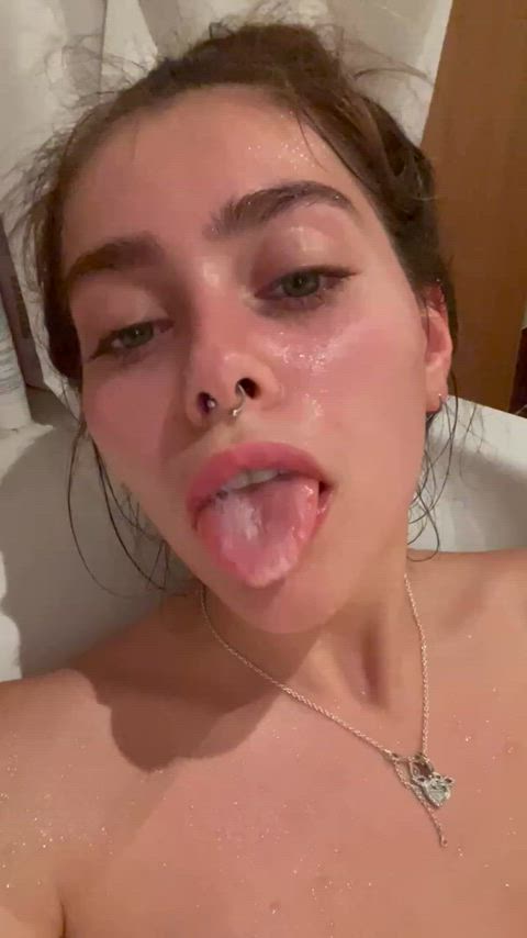 ahegao long tongue tongue fetish gif