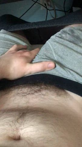 bwc big dick bulge cock precum underwear gif