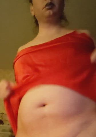 crossdressing femboy small tits gif