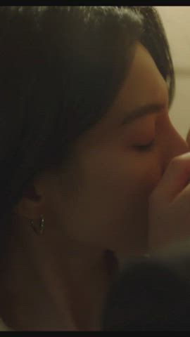 celebrity kissing korean gif