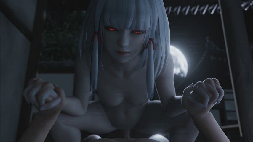3d animation anime cowgirl hentai horror nsfw pov rule34 tits gif