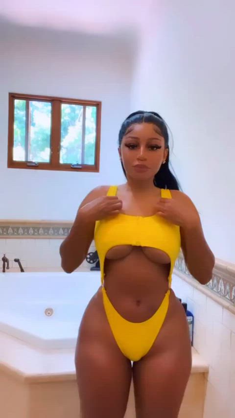 ass big ass booty ebony swimsuit gif