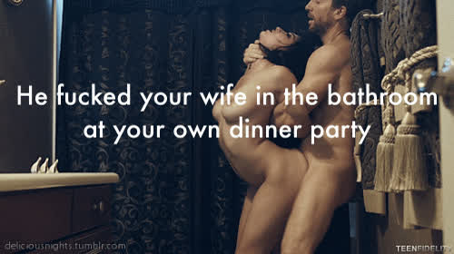 Caption Cheating Cuckold Hotwife gif