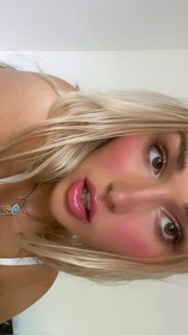 blonde teen tiktok gif