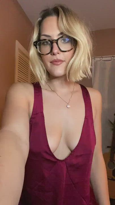 Blonde Natural Tits TikTok gif